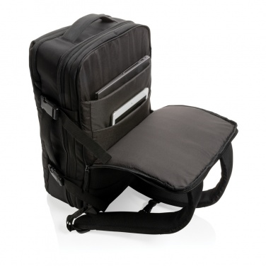 Logo trade promotional merchandise picture of: Swiss Peak AWARE™ RPET 15.6' expandable weekend backpack