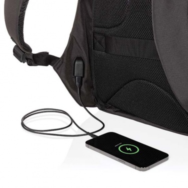 Logo trade corporate gifts image of: Swiss Peak AWARE™ anti-theft 15.6" laptop backpack