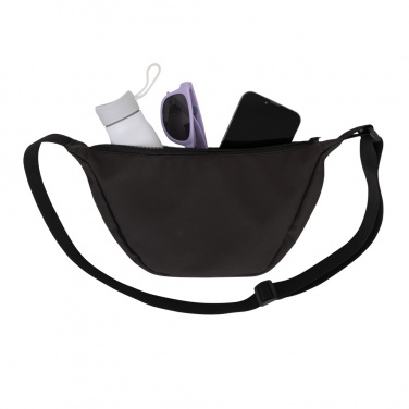 Logo trade promotional product photo of: Crescent AWARE™ RPET half moon sling bag