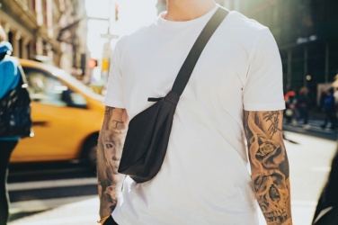 Logo trade promotional gifts picture of: Crescent AWARE™ RPET half moon sling bag