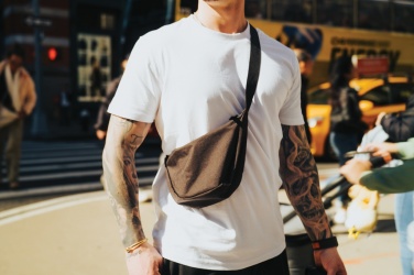 Logo trade promotional products image of: Crescent AWARE™ RPET half moon sling bag