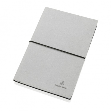 Logo trade promotional gift photo of: A5 recycled leather notebook