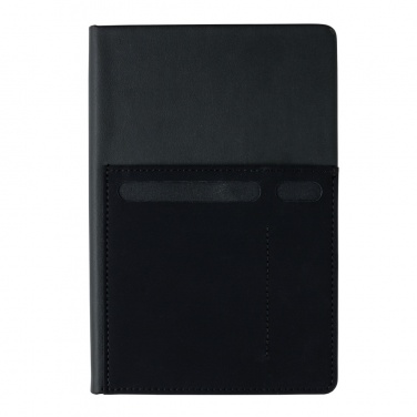 Logo trade promotional giveaways picture of: A5 Deluxe notebook with smart pockets