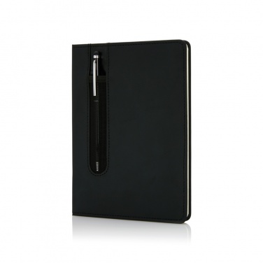 Logo trade corporate gift photo of: Standard hardcover PU A5 notebook with stylus pen