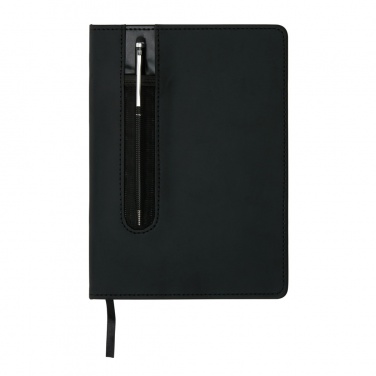 Logotrade promotional item image of: Standard hardcover PU A5 notebook with stylus pen