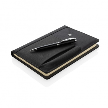Logo trade promotional item photo of: Refillable notebook and pen set