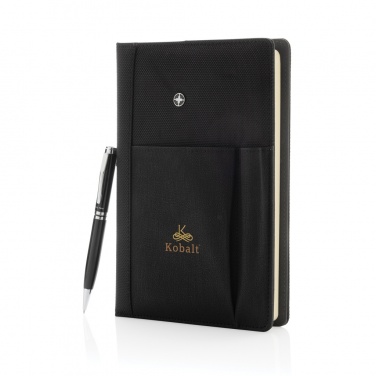 Logotrade promotional product picture of: Refillable notebook and pen set