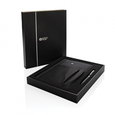 Logo trade corporate gift photo of: Refillable notebook and pen set