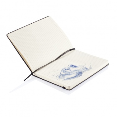 Logo trade promotional products picture of: Deluxe hardcover PU A5 notebook