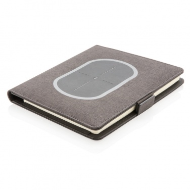 Logotrade promotional item image of: Air 5W wireless charging notebook cover A5