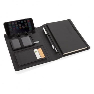 Logotrade corporate gift picture of: Air 5W wireless charging notebook with 5000mAh powerbank