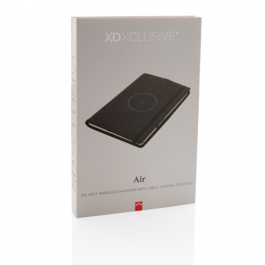 Logotrade promotional merchandise photo of: Air 5W wireless charging refillable journal cover A5