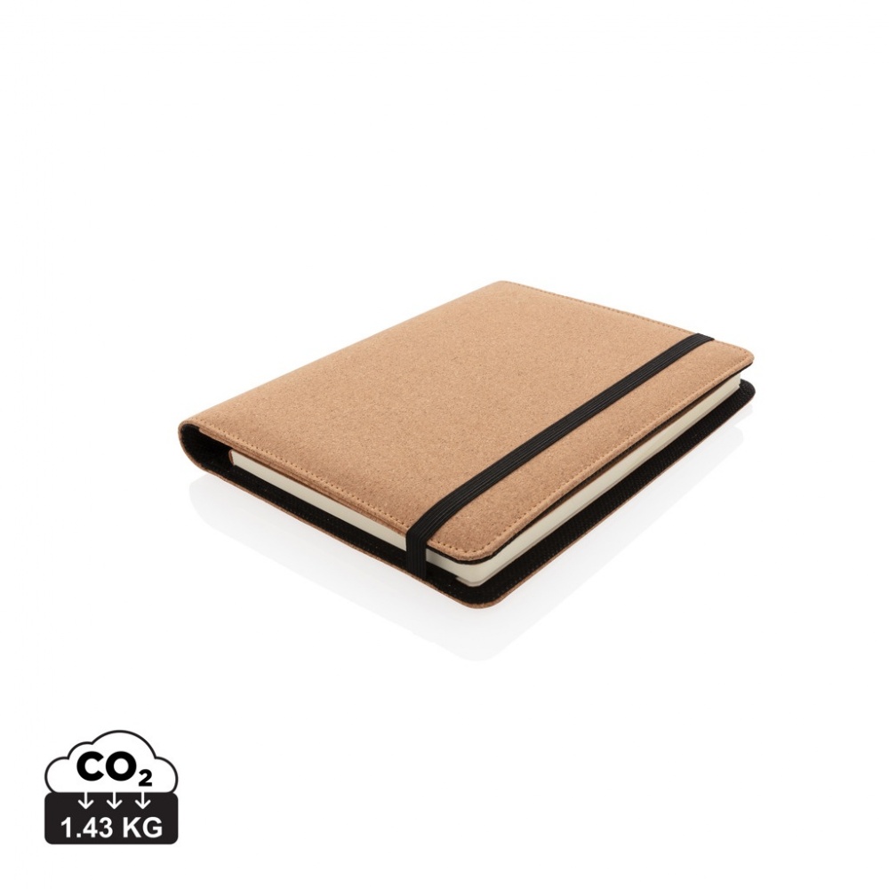 Logotrade promotional item image of: Deluxe cork portfolio A5 with pen