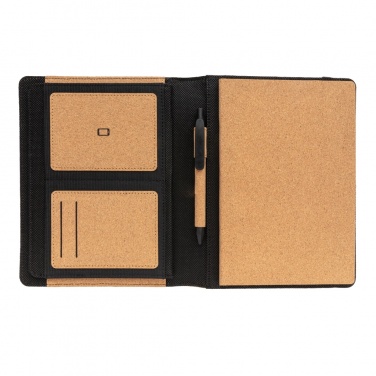 Logo trade promotional products picture of: Deluxe cork portfolio A5 with pen