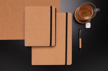 Logotrade promotional merchandise picture of: Deluxe cork portfolio A5 with pen