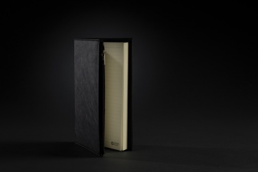 Logo trade corporate gifts image of: Swiss Peak A5 PU notebook with zipper pocket