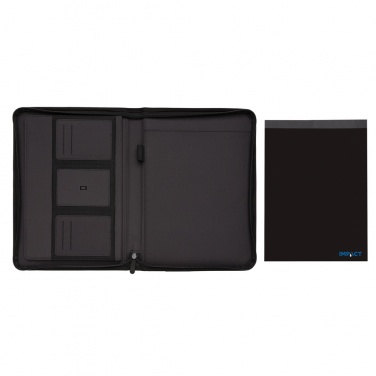 Logotrade promotional item picture of: Impact AWARE™ RPET A4 portfolio with zipper