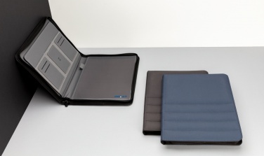 Logo trade promotional gift photo of: Impact AWARE™ RPET A4 portfolio with zipper