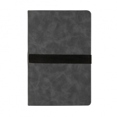 Logo trade promotional gift photo of: Deluxe hardcover PU notebook A5 with phone and pen holder