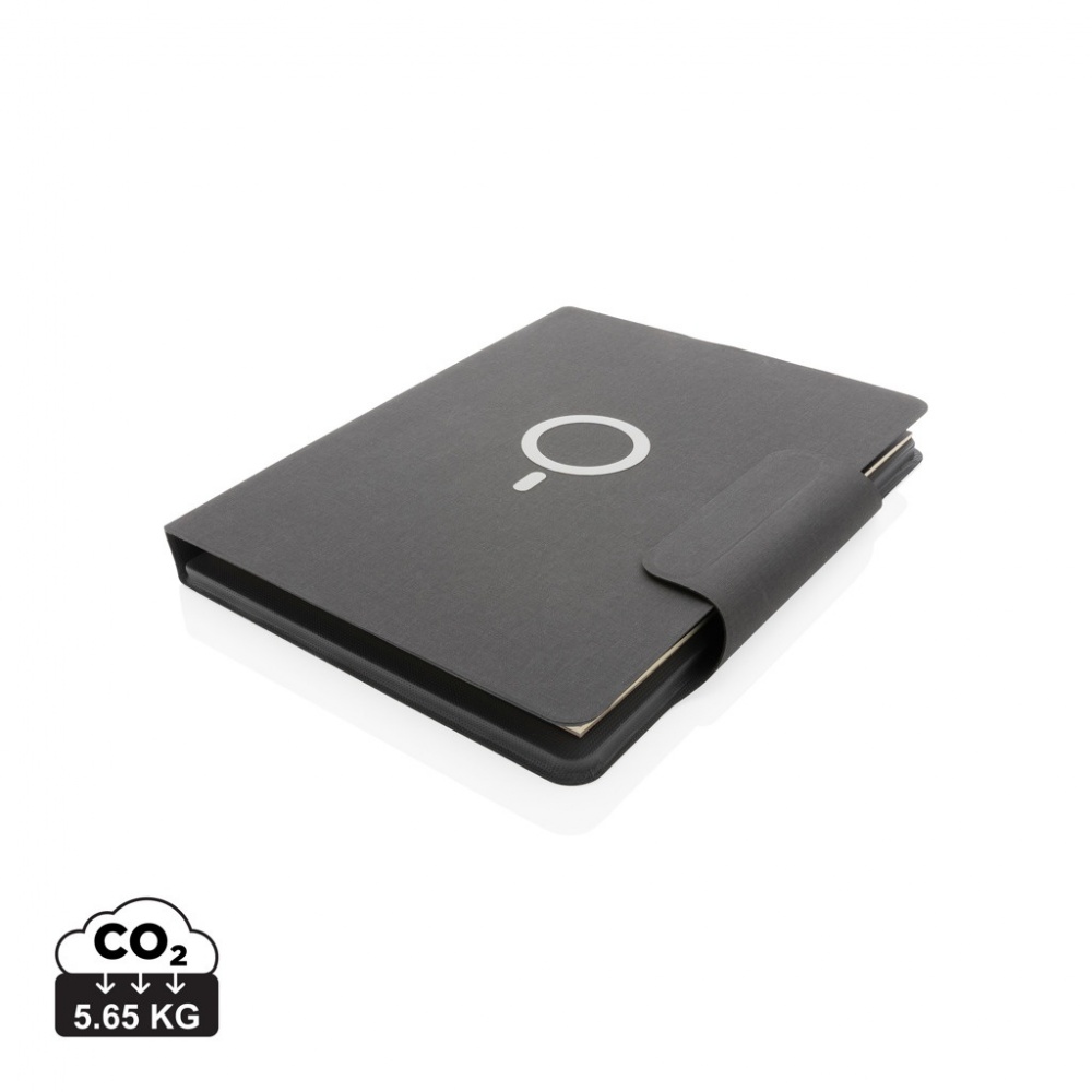 Logo trade advertising products picture of: Artic Magnetic 10W wireless charging A4 portfolio