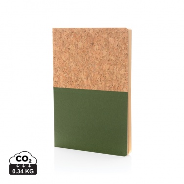 Logo trade promotional gift photo of: A5 cork & kraft notebook