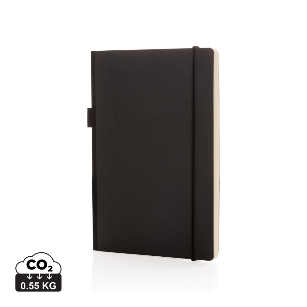 Logo trade promotional merchandise picture of: A5 deluxe kraft hardcover notebook