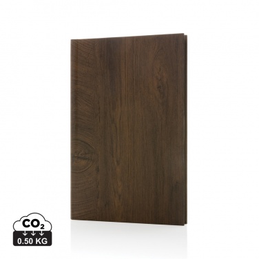 Logo trade promotional items image of: Kavana wood print A5 notebook