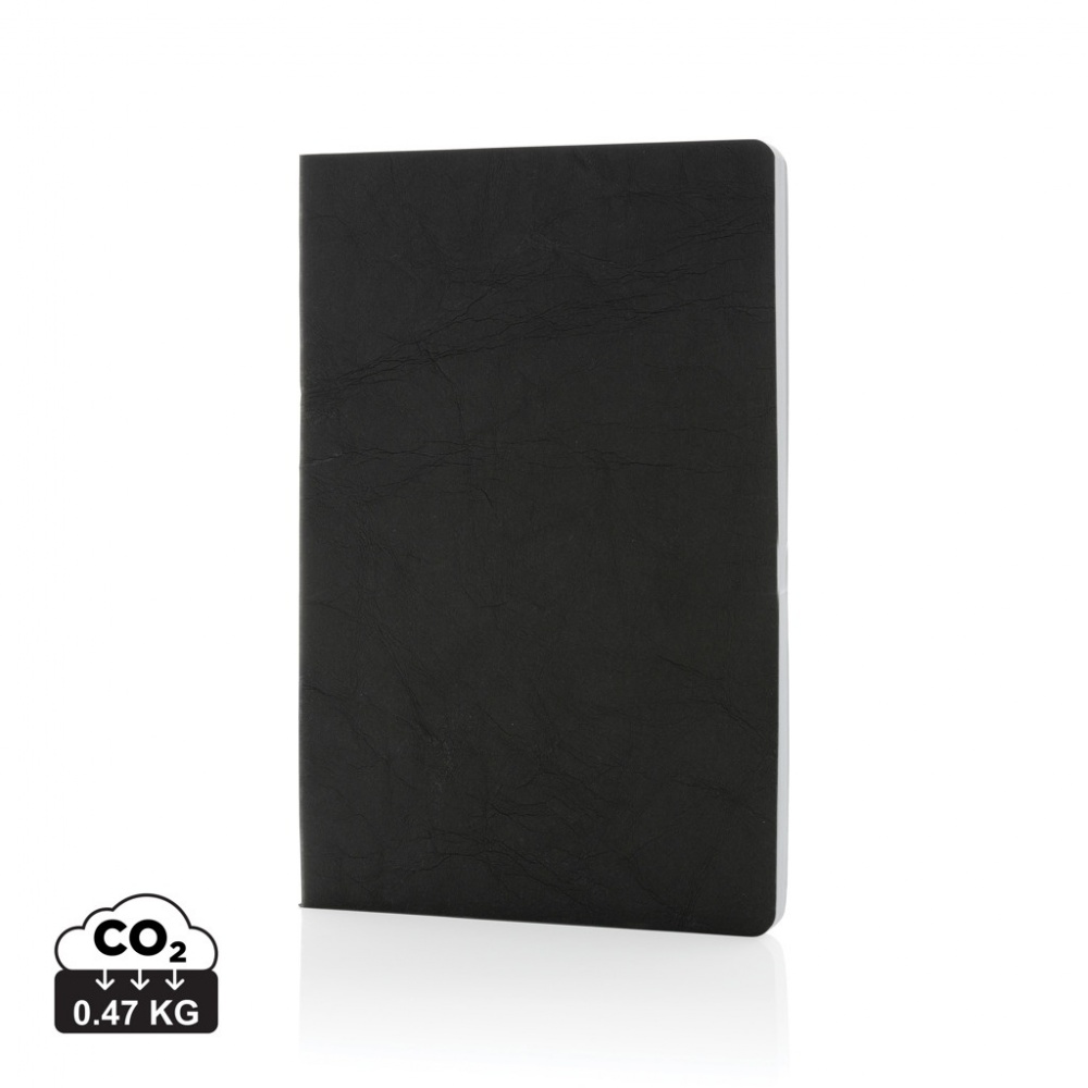 Logo trade promotional items image of: Salton A5 GRS certified recycled paper notebook