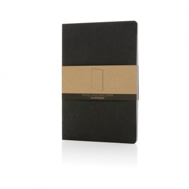 Logotrade promotional item image of: Salton A5 GRS certified recycled paper notebook