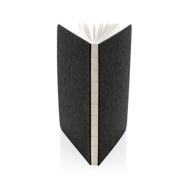 Logotrade promotional item image of: Phrase GRS certified recycled felt A5 notebook