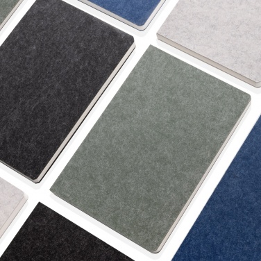 Logotrade promotional merchandise picture of: Phrase GRS certified recycled felt A5 notebook