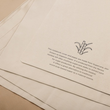 Logo trade advertising product photo of: Stylo Sugarcane paper A5 Notebook