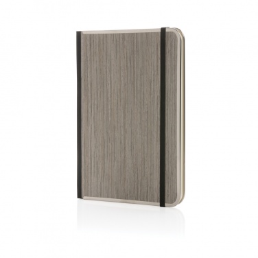 Logotrade corporate gift image of: Treeline A5 wooden cover deluxe notebook