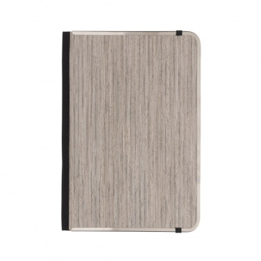 Logotrade promotional gift image of: Treeline A5 wooden cover deluxe notebook
