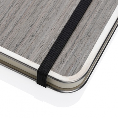 Logotrade promotional merchandise picture of: Treeline A5 wooden cover deluxe notebook