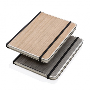 Logo trade promotional merchandise picture of: Treeline A5 wooden cover deluxe notebook
