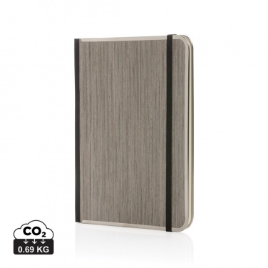Logotrade business gift image of: Treeline A5 wooden cover deluxe notebook