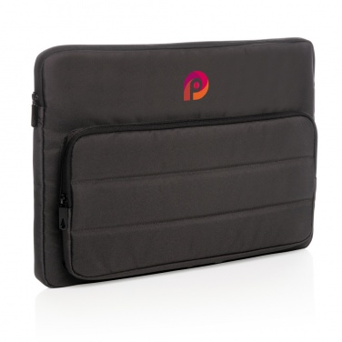 Logo trade corporate gift photo of: Impact AWARE™ RPET 15.6" laptop sleeve