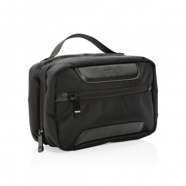 Logotrade promotional product picture of: Swiss Peak AWARE™ RPET Voyager toiletry bag