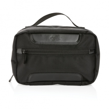 Logo trade promotional items image of: Swiss Peak AWARE™ RPET Voyager toiletry bag