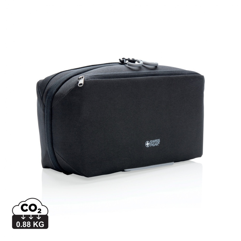 Logo trade promotional items picture of: Swiss Peak AWARE™ toiletry bag PVC free