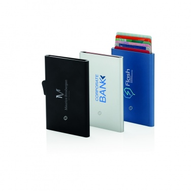 Logo trade corporate gifts image of: C-Secure aluminium RFID card holder
