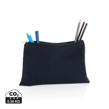 Logo trade business gifts image of: Impact Aware™ 285 gsm rcanvas pencil case undyed