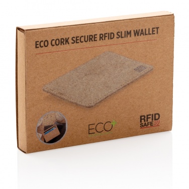 Logotrade promotional item picture of: Cork secure RFID slim wallet