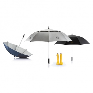 Logo trade promotional giveaways image of: 27” Hurricane storm umbrella