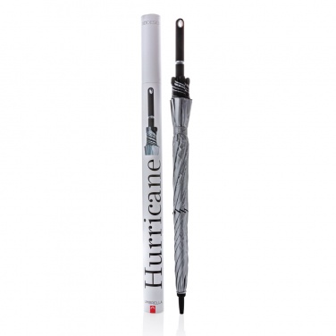 Logo trade promotional giveaways picture of: 27” Hurricane storm umbrella
