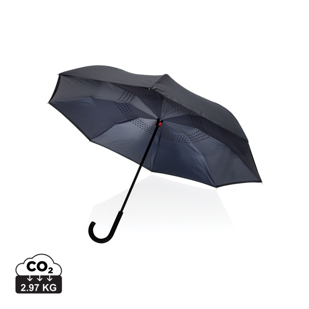 Logotrade promotional gift picture of: 23" Impact AWARE™ RPET 190T reversible umbrella