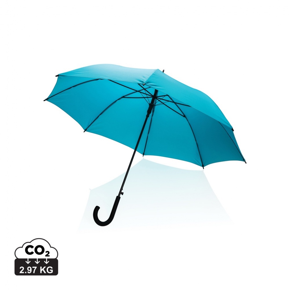 Logo trade advertising products image of: 23" Impact AWARE™ RPET 190T standard auto open umbrella