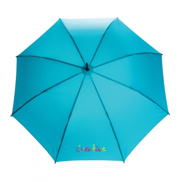 Logo trade business gifts image of: 23" Impact AWARE™ RPET 190T standard auto open umbrella