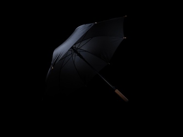 Logo trade promotional items image of: 23" Impact AWARE™ RPET 190T auto open bamboo umbrella